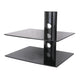 Estante de vidrio doble para la consola sintonizador de DVD Art D-50N