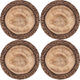 Arco Design Juego de salvamanteles Bertoni, 4 piezas, redondo, 33 cm, Robina