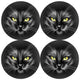 Conjunto de Trevo Bertoni Arco Design, 4 peças, redondo, 33 cm, preto