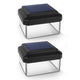 GreenBlue GB127 2x LED luz solar poste, 80x80mm, dosel envolvente