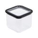 Recipiente de cocina Branq, para alimentos, 0,7 l, transparente con cierre negro, Neroli