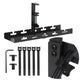 Maclean MC-105 B Organizador de cables bajo escritorio, carga máx. 5 kg, negro