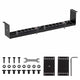 Maclean MC-107 B Organizador de cables compacto bajo escritorio, carga máx. 5 kg, negro