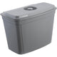 Keeeper Cubo de basura, cesta colgante, con tapa, 4L, gris, Milán