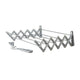 ABJ Secadora de ropa, de pared, plegable, gris, 100 cm
