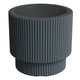Vaso de flores Prosperplast com inserto, altura 37,5 cm, antracite, Milly