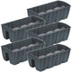 Vaso para varanda DCRO600 - Antracite, capacidade 18L, 5 peças