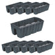 Vaso para varanda DCRO600 - Antracite, capacidade 18L, 10 unid.