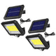 Foco LED solar con sensor de movimiento Maclean, IP44, 5 W, 400 lm, 6000 K, batería de litio de 1300 mAh, 5,5 V CC MCE438, 2 unidades