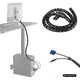Organizador/protector de cables Maclean, 15 mm x 1000 mm, negro, MCTV-898 B