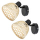Aplique Rabalux Rattan, casquillo E14, máx. 15 W, 3133
