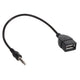 Cable adaptador USB 2.0 (hembra) a mini jack 3.5mm (macho) 15cm Maclean MCTV-693