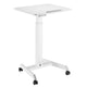 Mesa para laptop ajustável em altura com rodas Mesa de pé Elevador a gás Altura ajustável até um máximo de 113 cm 30 graus Inclinável Carregável até 8 kg
