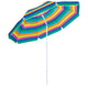 Guarda-sol de jardim, guarda-sol de praia, altura ajustável, diâmetro: 200 cm