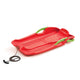 Trenó de plástico com freio Prosperplast Hornet vermelho