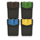 Keden SORTI BOX Conjunto de caixotes 4x20l Lixeiras - pretas