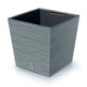 Prosperplast Furu Maceta baja cuadrada con inserto DFS300-422U - color hormigón (gris)
