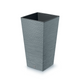 Prosperplast Furu Maceta cuadrada con inserto DFSH300-422U - color hormigón (gris)