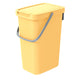 Keden Systema Q Cubo de Basura Cubo de Reciclaje 12L Amarillo Claro