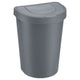Plast Team Papelera Tapa Abatible, Gris, 25 l, Seattle Swing