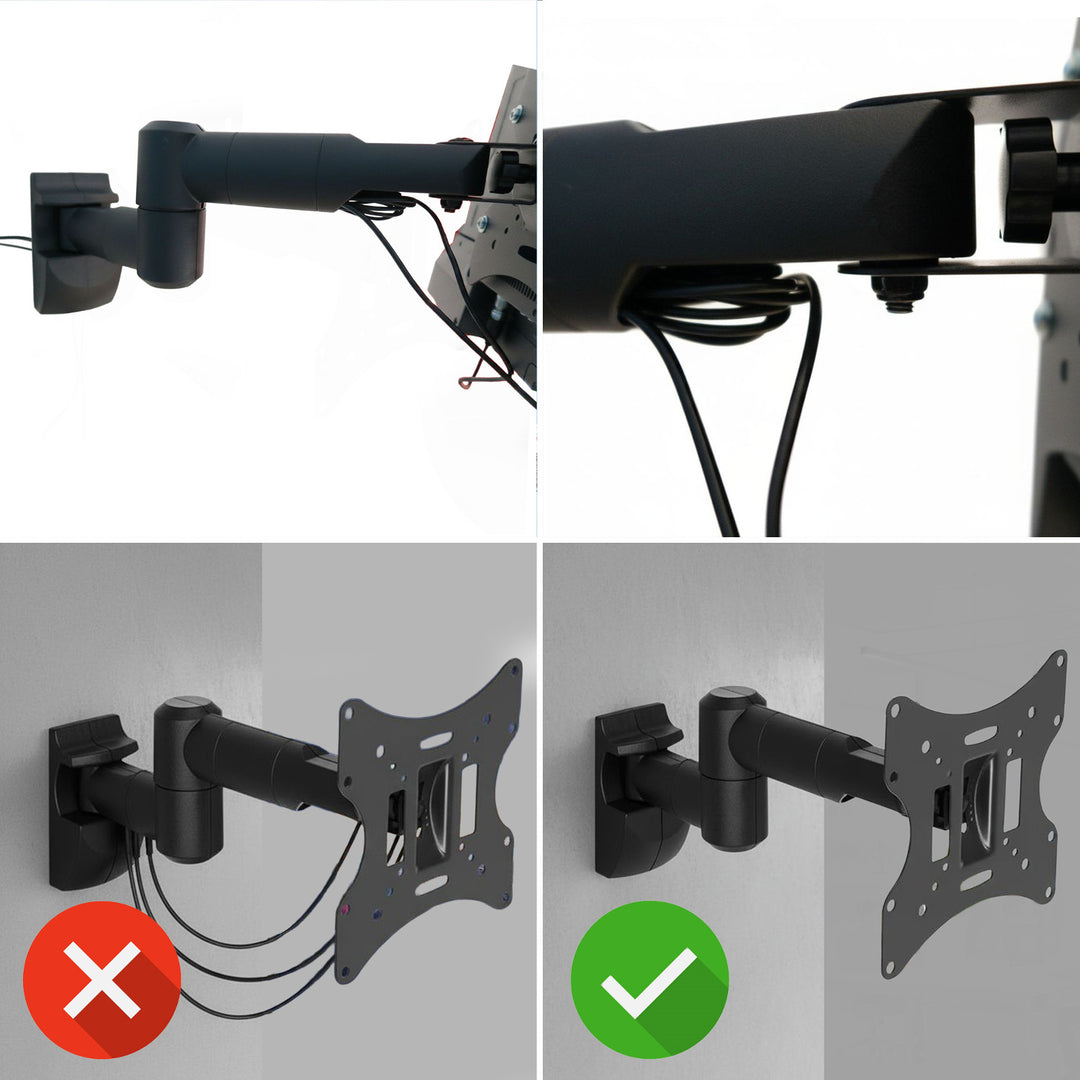 Suporte de parede articulado para tela de TV PLASMA, LCD, LED 23-42" Maclean MC-503A B