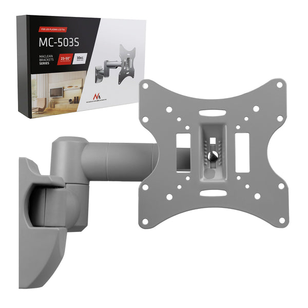 Suporte de parede articulado Maclean MC-503A S para ecrãs de TV PLASMA, LCD e LED de 23 a 50", VESA 200x200 de 30 kg