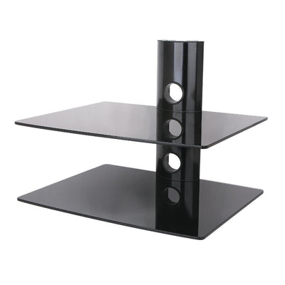 Estante de vidrio doble para la consola sintonizador de DVD Art D-50N