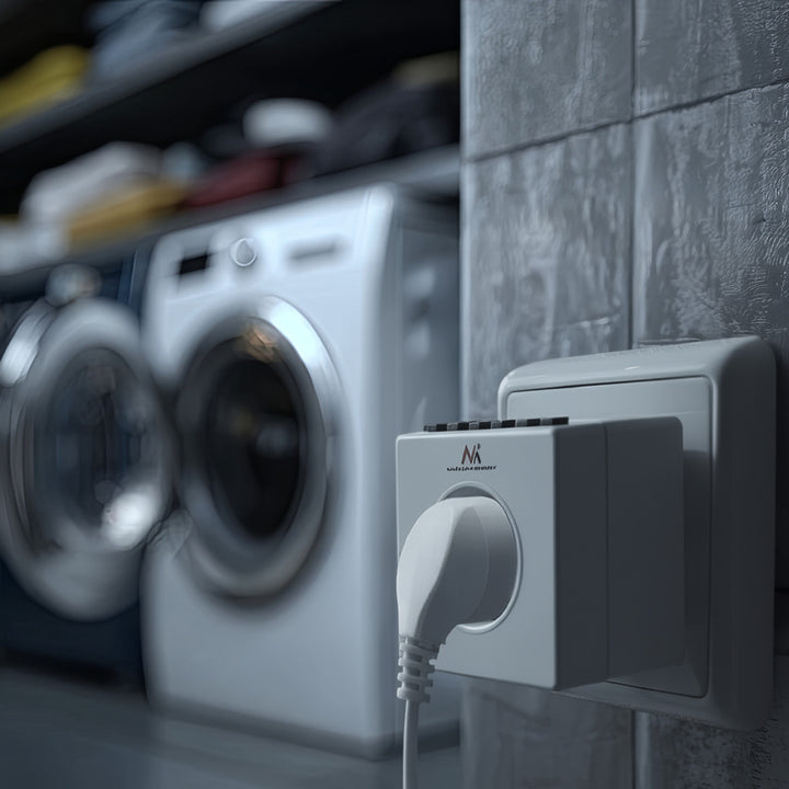 Temporizador digital programável Schuko 3600W máx. 156 programas Maclean Energy MCE30