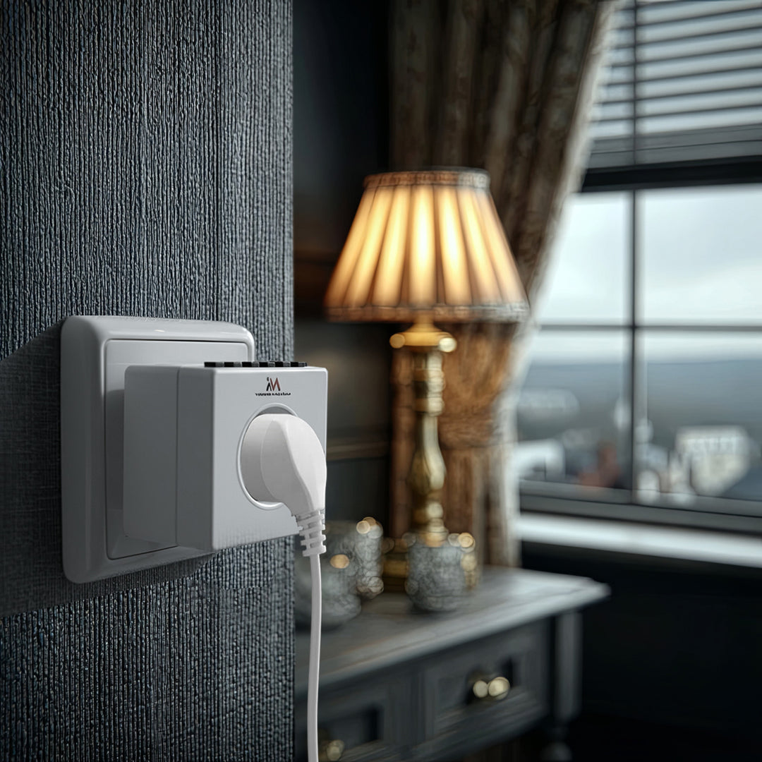 Temporizador digital programável Schuko 3600W máx. 156 programas Maclean Energy MCE30