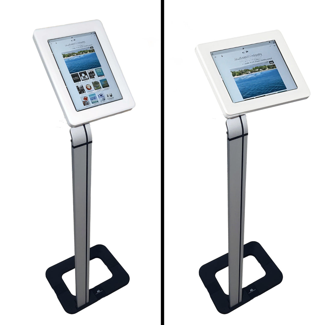 Maclean MC-645 Soporte de suelo para tablet iPad, Galaxy TAB, Goclever con sistema antirrobo