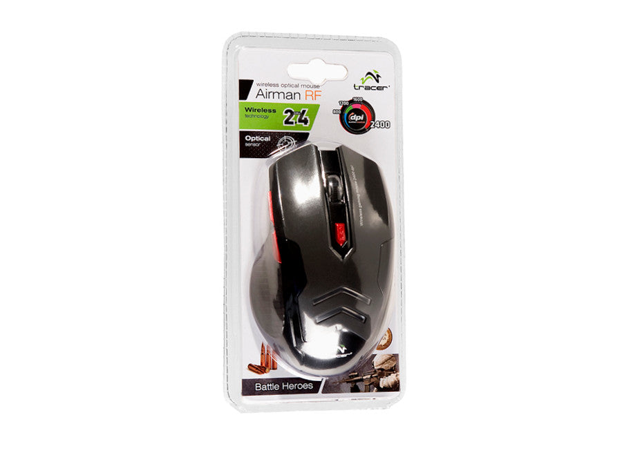 Ratón USB inalámbrico RF Nano Battle Heroes Airman Tracer