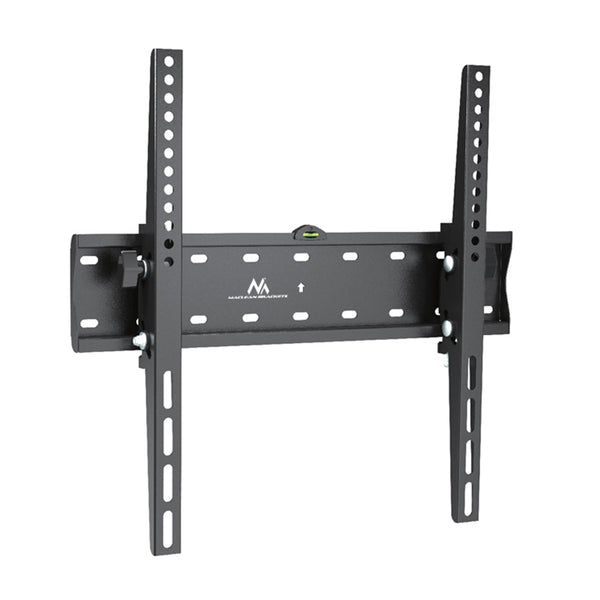 Maclean MC-665 Soporte fijo de pared con nivel incorporado, Soporte para pantalla LCD LED TV 32-75", máx. 40kg, VESA, Color Negro