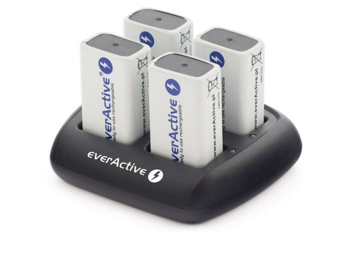 Cargador EverActive NC-109 para baterías de 9V 4x 100mA máx.