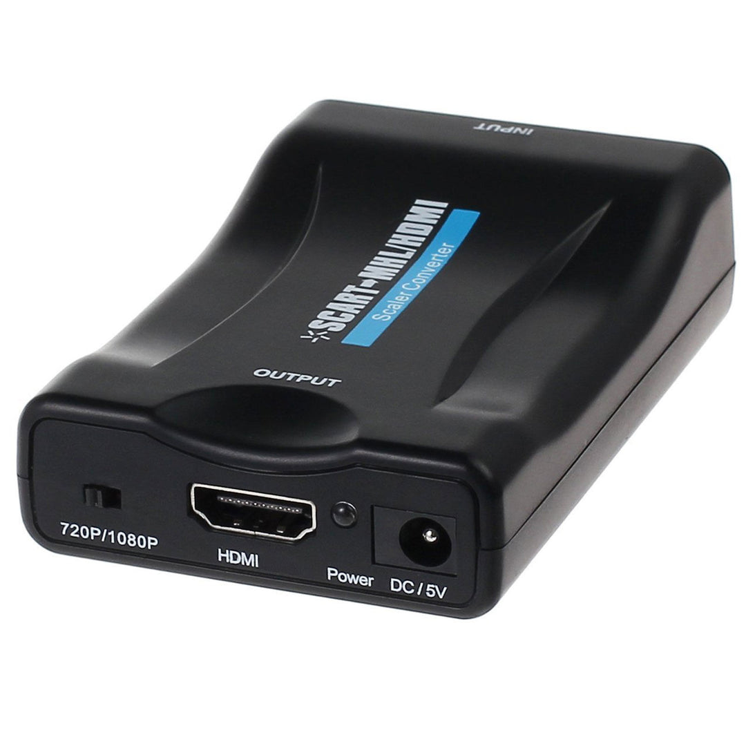 El convertidor de SCART a HDMI es un convertidor universal que transforma la entrada analógica SCART en una salida digital HDMI (hasta 1080p a 60 Hz).
