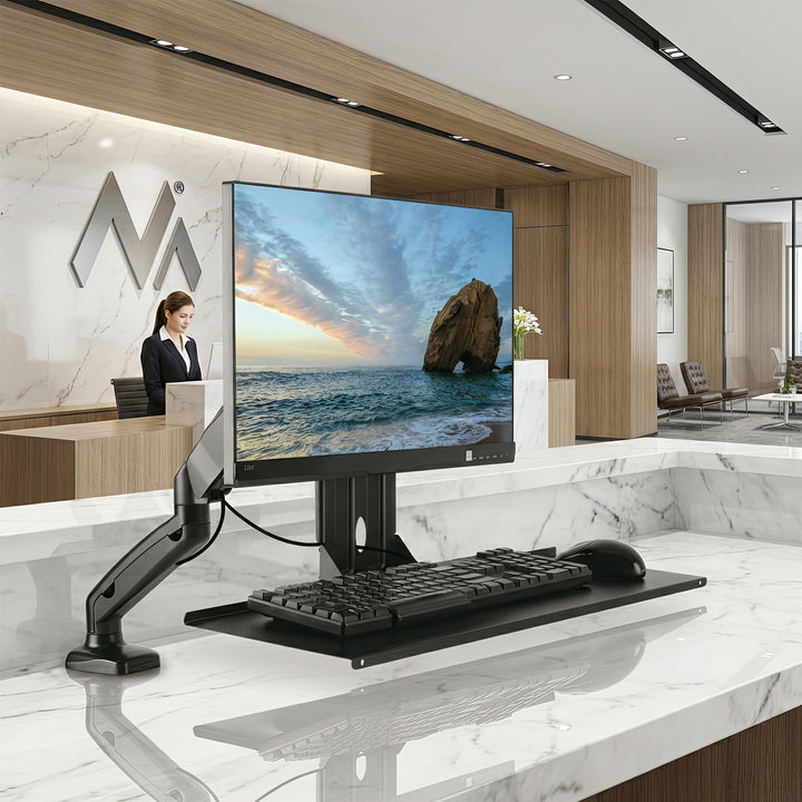 Suporte para teclado Suporte para monitor complementar VESA max 100x100 Maclean MC-756