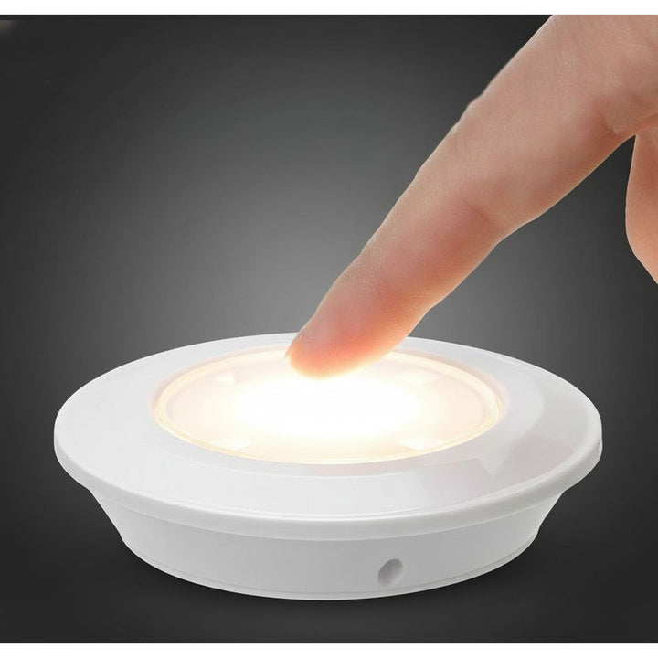 Conjunto de 6 luzes LED com controle remoto 4 modos de iluminação Maclean Energy MCE165