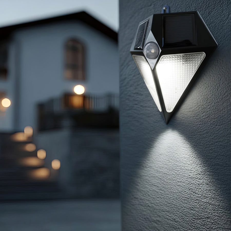 Lámpara solar con sensor de movimiento 6 LED Maclean Energy MCE168