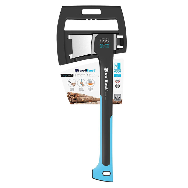Cellfast Hacha multiuso de acero templado, 450 mm, U1100