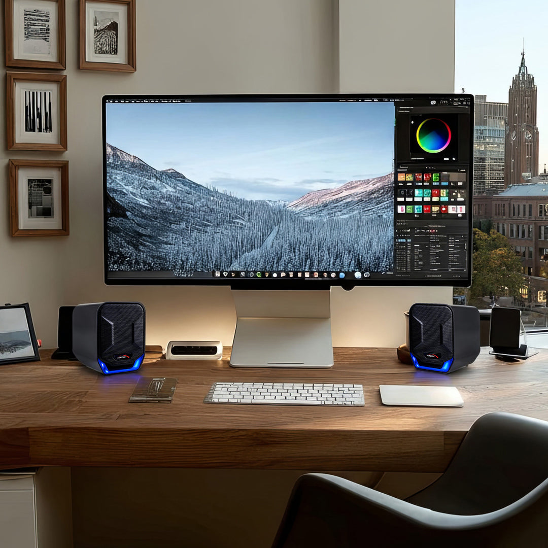 Altavoces estéreo de alta calidad para computadoras portátiles y de escritorio Audiocore AC865