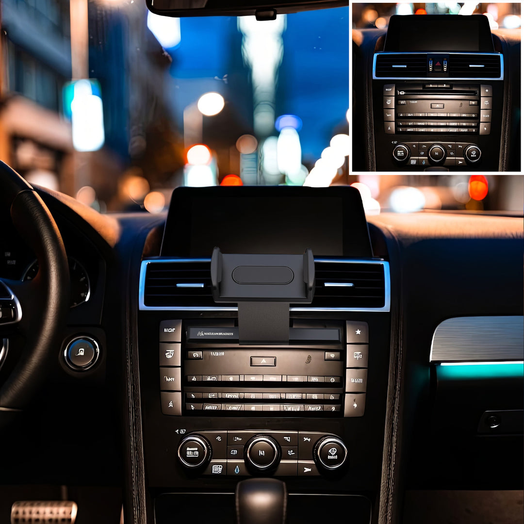 Suporte universal para telemóvel com fácil instalação na ranhura para CD em quase todos os automóveis