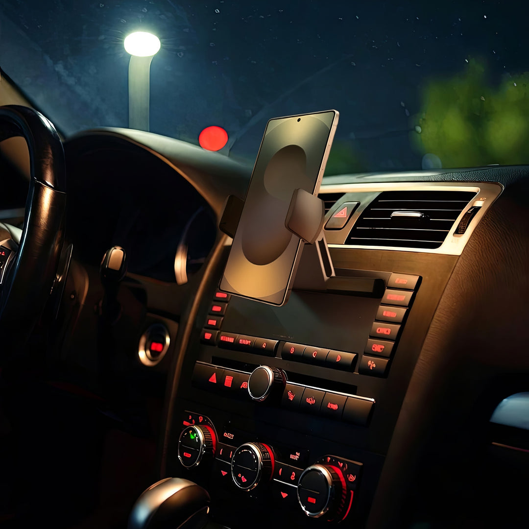 Suporte universal para telemóvel com fácil instalação na ranhura para CD em quase todos os automóveis