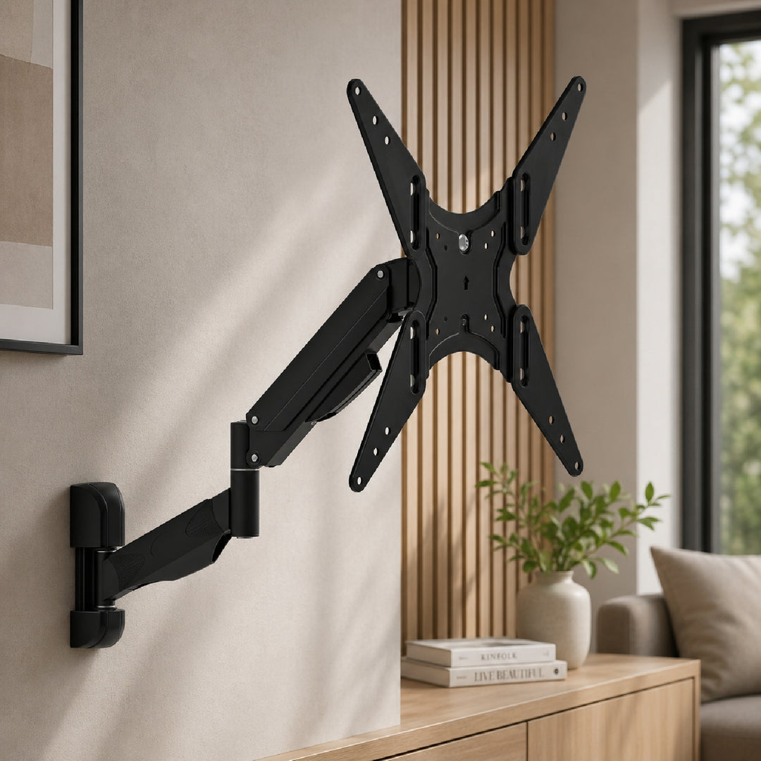 Suporte para TV ou monitor com mola a gás 32 - 55" 22kg Maclean MC-784