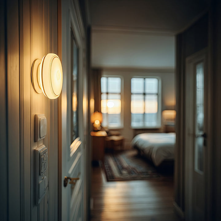 LÂMPADA LED COM SENSOR DE MOVIMENTO E SENSOR CREPÚSCULO NA BATERIA MAGNES