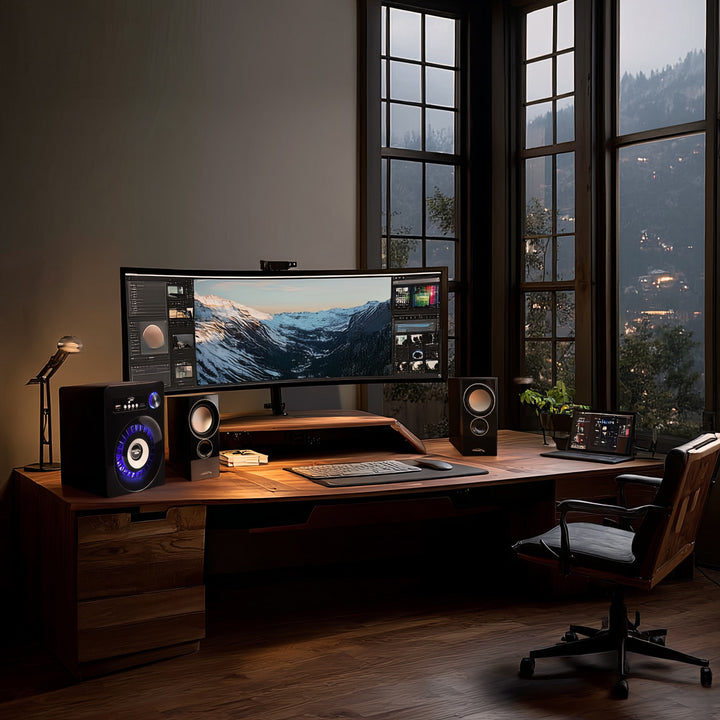 Alto-falante Bluetooth 2.1 Audiocore AC910, rádio FM, entrada para cartão TF, AUX, alimentação USB