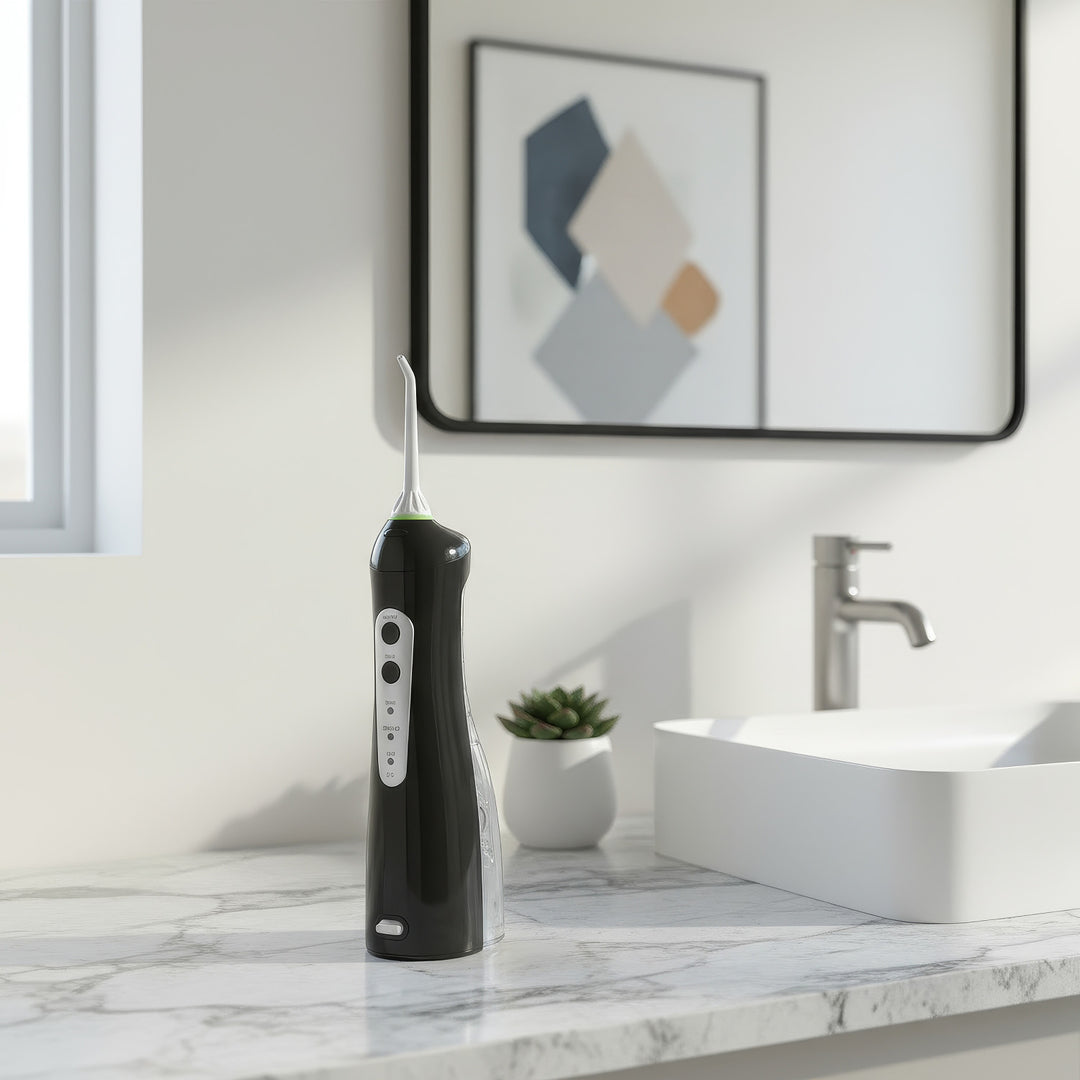 ProMedix PR-770 Irrigador Dental Inalámbrico de 8.5 Bar, IPX7, Carga USB, Color Negro