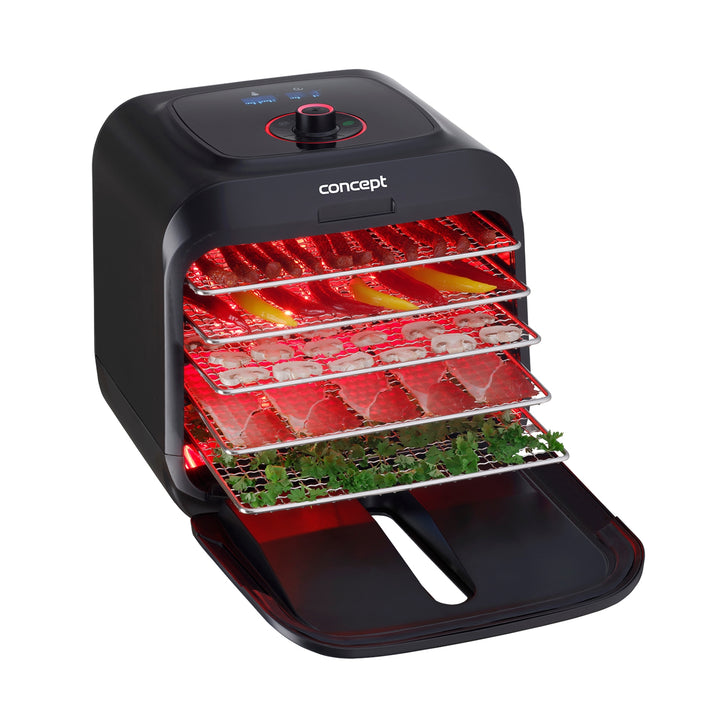 Concept Infra 500W Secadora de alimentos: frutas, verduras, champiñones, hierbas, flores y carne