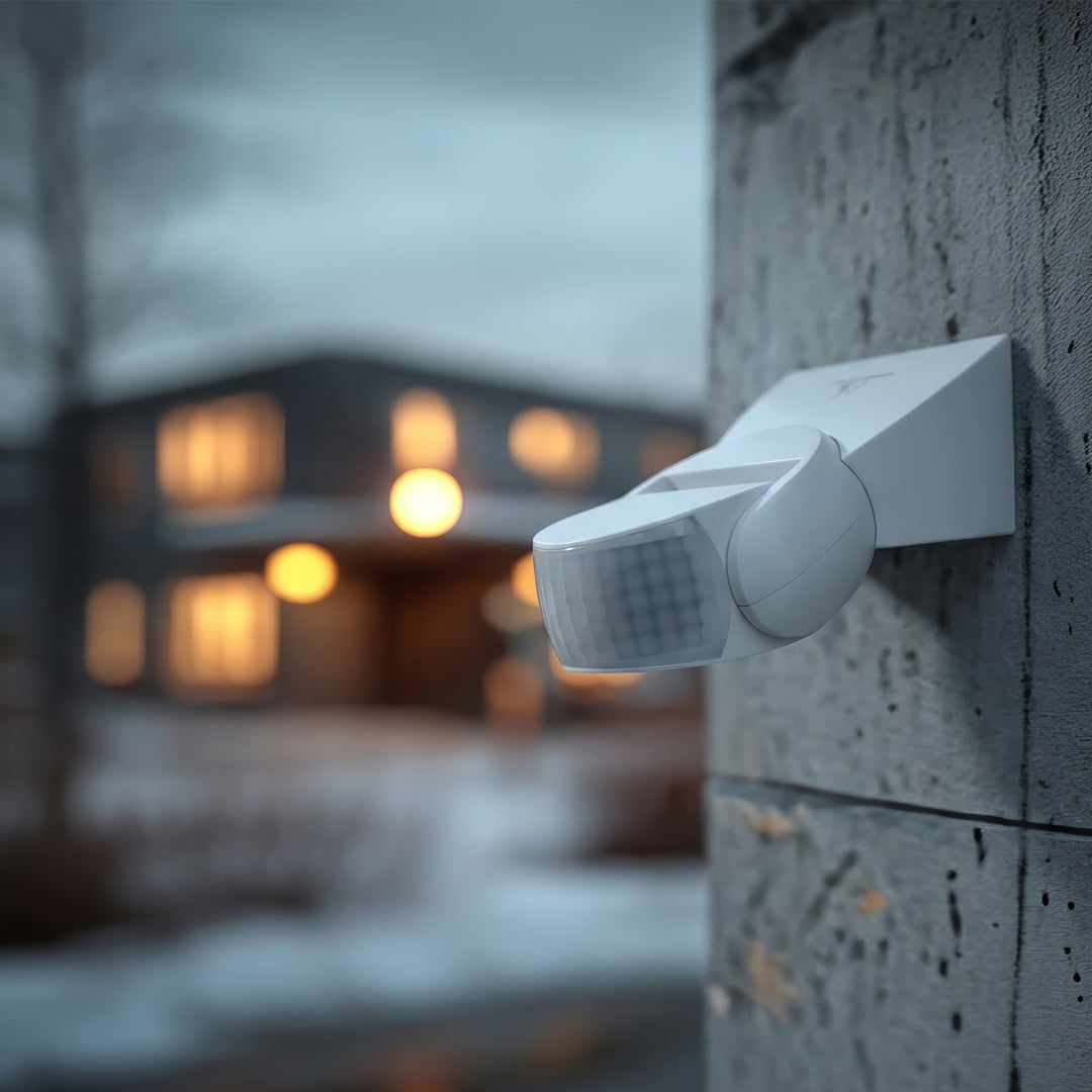 Sensor de movimento infravermelho com controle remoto IP65, máx. 800W (lâmpada), máx. 1200W (LED) MCE241 Maclean Energia