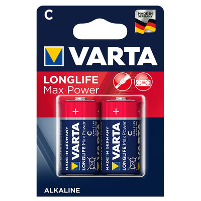 2x pilas alcalinas Varta Longlife Max Power R14