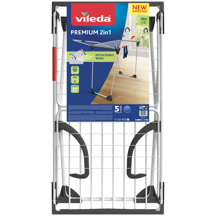 Secador de roupa Vileda Premium 2 em 1 com trava lateral