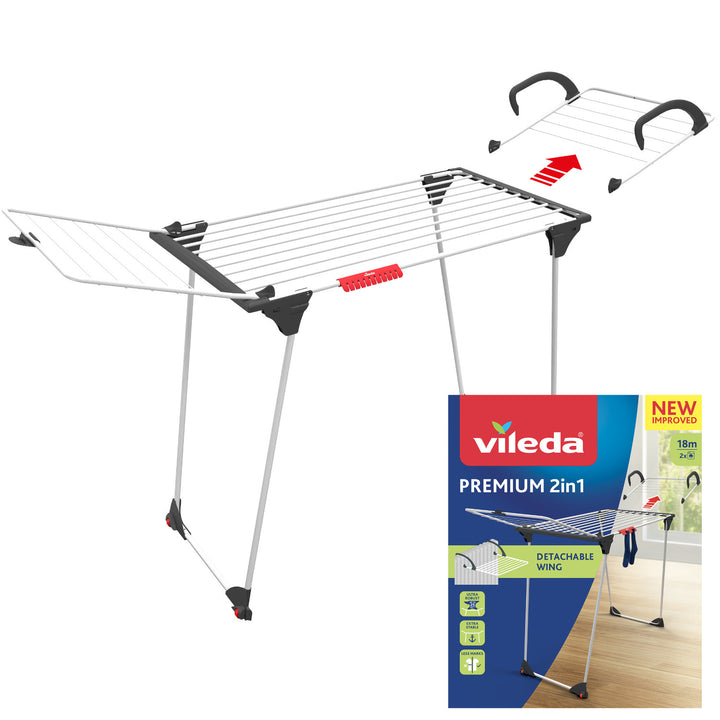 Secador de roupa Vileda Premium 2 em 1 com trava lateral